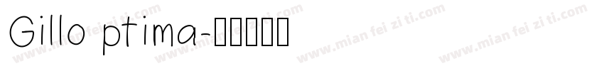 Gillo ptima字体转换